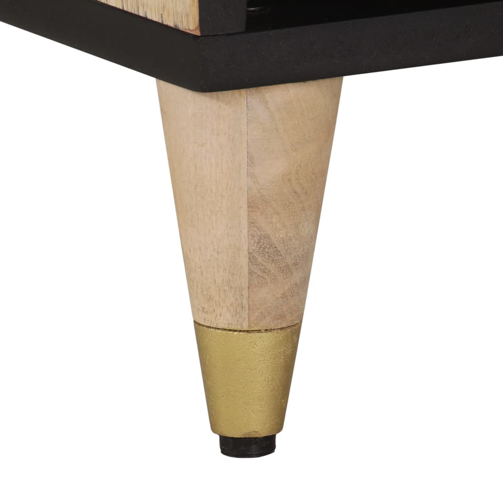 Tv-meubel 100x33x46 cm massief mangohout is nu te koop bij PeponiXL, paradijselijk wonen!