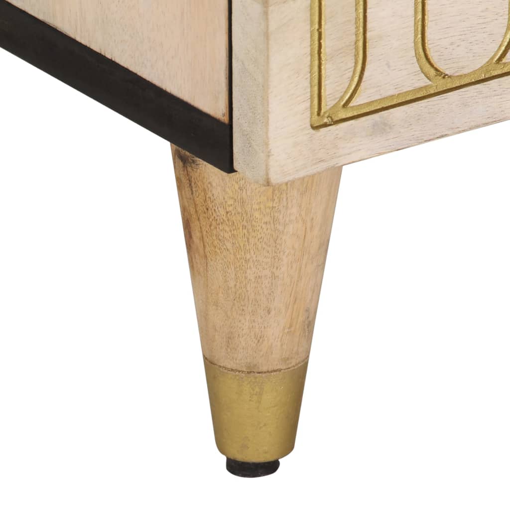 Tv-meubel 80x33x46 cm massief mangohout is nu te koop bij PeponiXL, paradijselijk wonen!