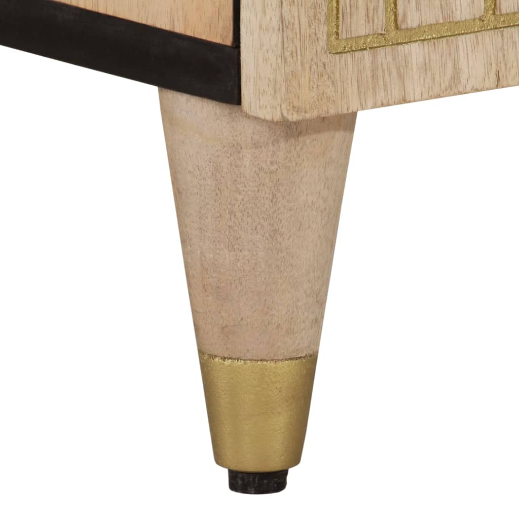 Tv-meubel 100x33x46 cm massief mangohout is nu te koop bij PeponiXL, paradijselijk wonen!