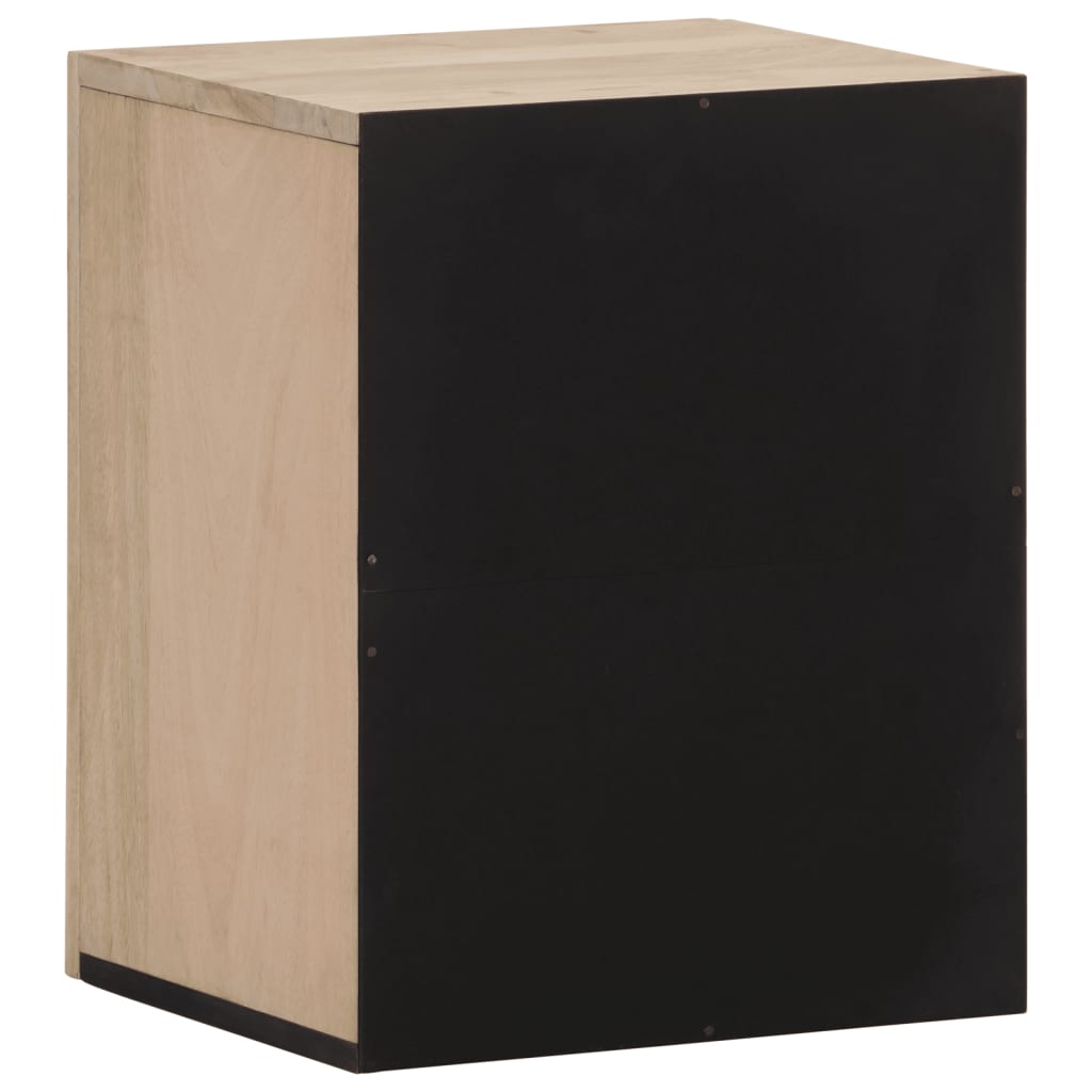 Badkamerwandkast 38x33x48 cm massief mangohout is nu te koop bij PeponiXL, paradijselijk wonen!