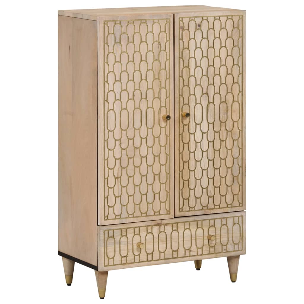 Hoge kast 60x33x100 cm massief mangohout is nu te koop bij PeponiXL, paradijselijk wonen!