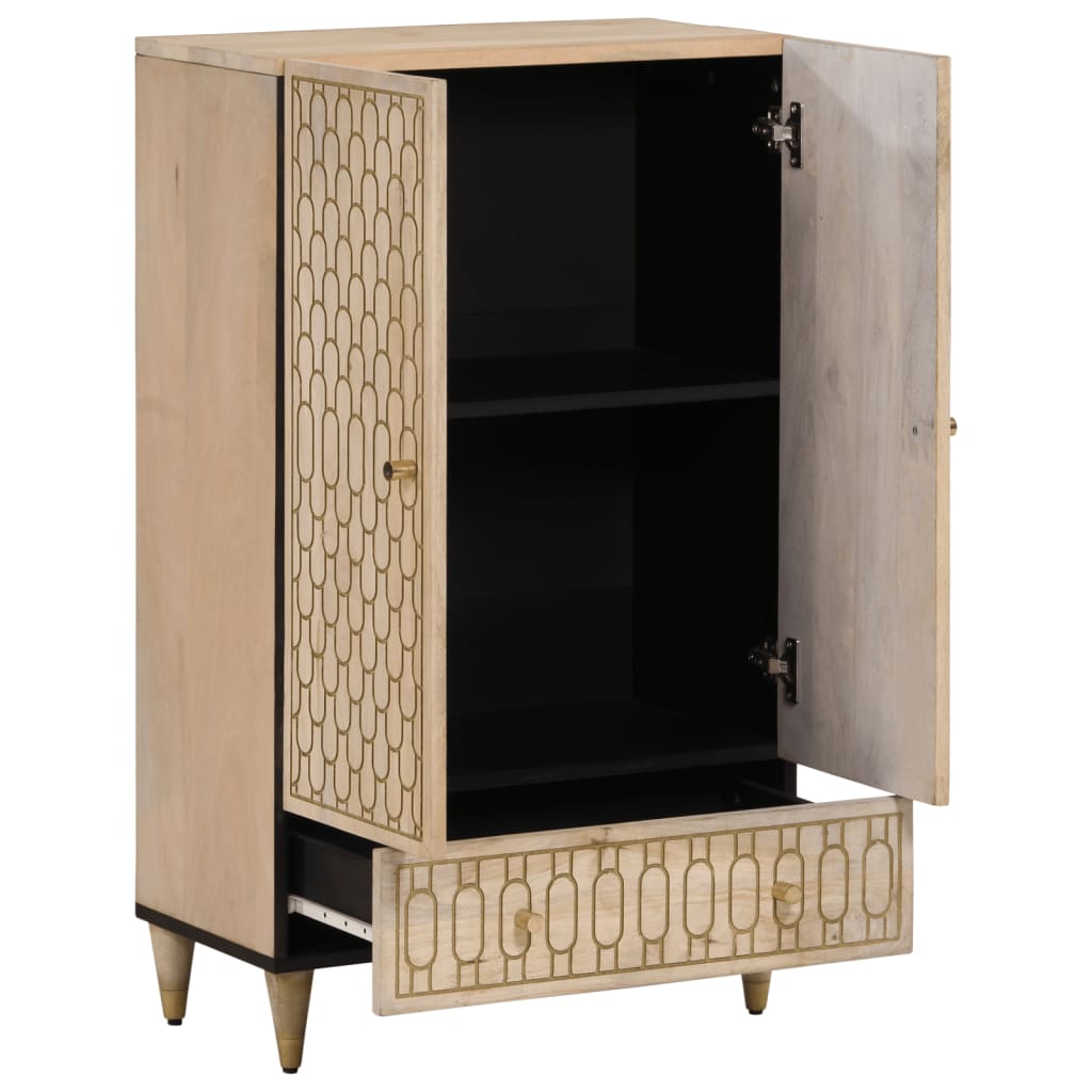 Hoge kast 60x33x100 cm massief mangohout is nu te koop bij PeponiXL, paradijselijk wonen!