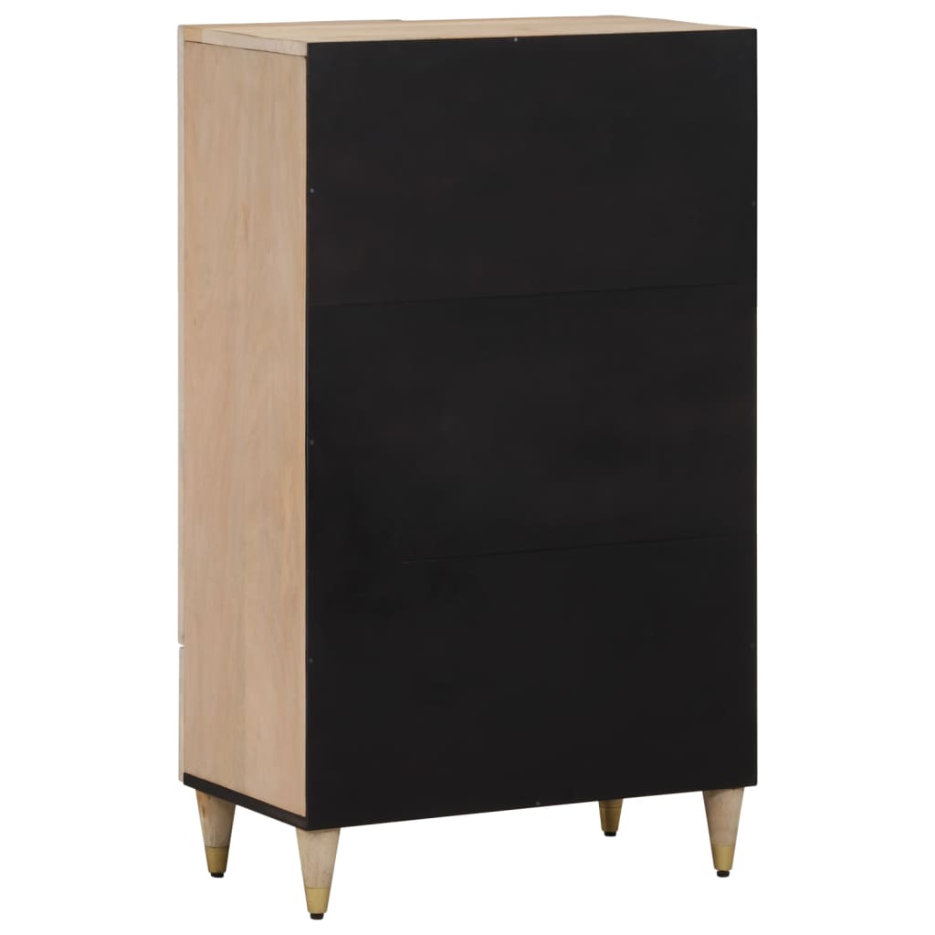 Hoge kast 60x33x100 cm massief mangohout is nu te koop bij PeponiXL, paradijselijk wonen!