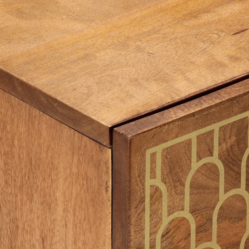 Nachtkastje 40x33x46 cm massief mangohout is nu te koop bij PeponiXL, paradijselijk wonen!