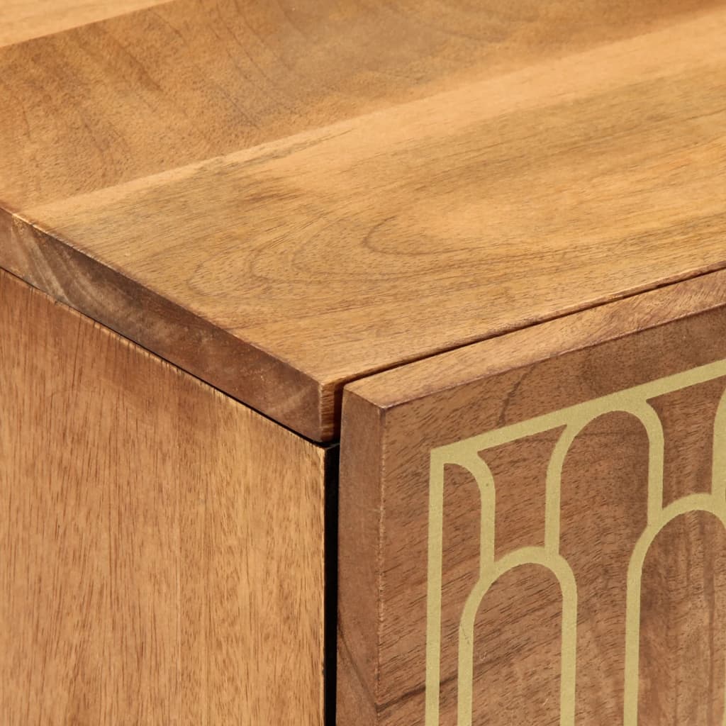 Nachtkastje 40x33x46 cm massief mangohout is nu te koop bij PeponiXL, paradijselijk wonen!