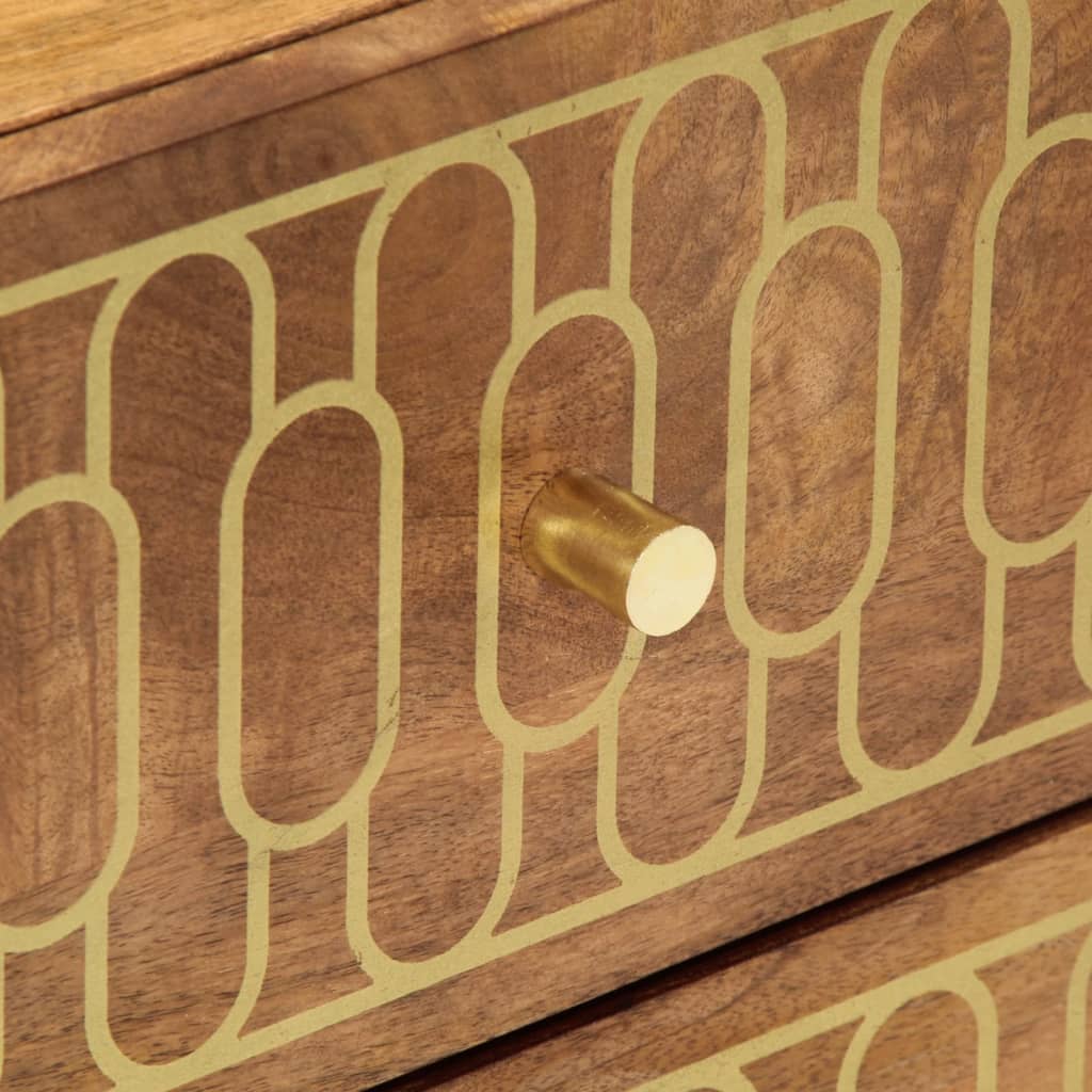 Nachtkastje 40x33x46 cm massief mangohout is nu te koop bij PeponiXL, paradijselijk wonen!