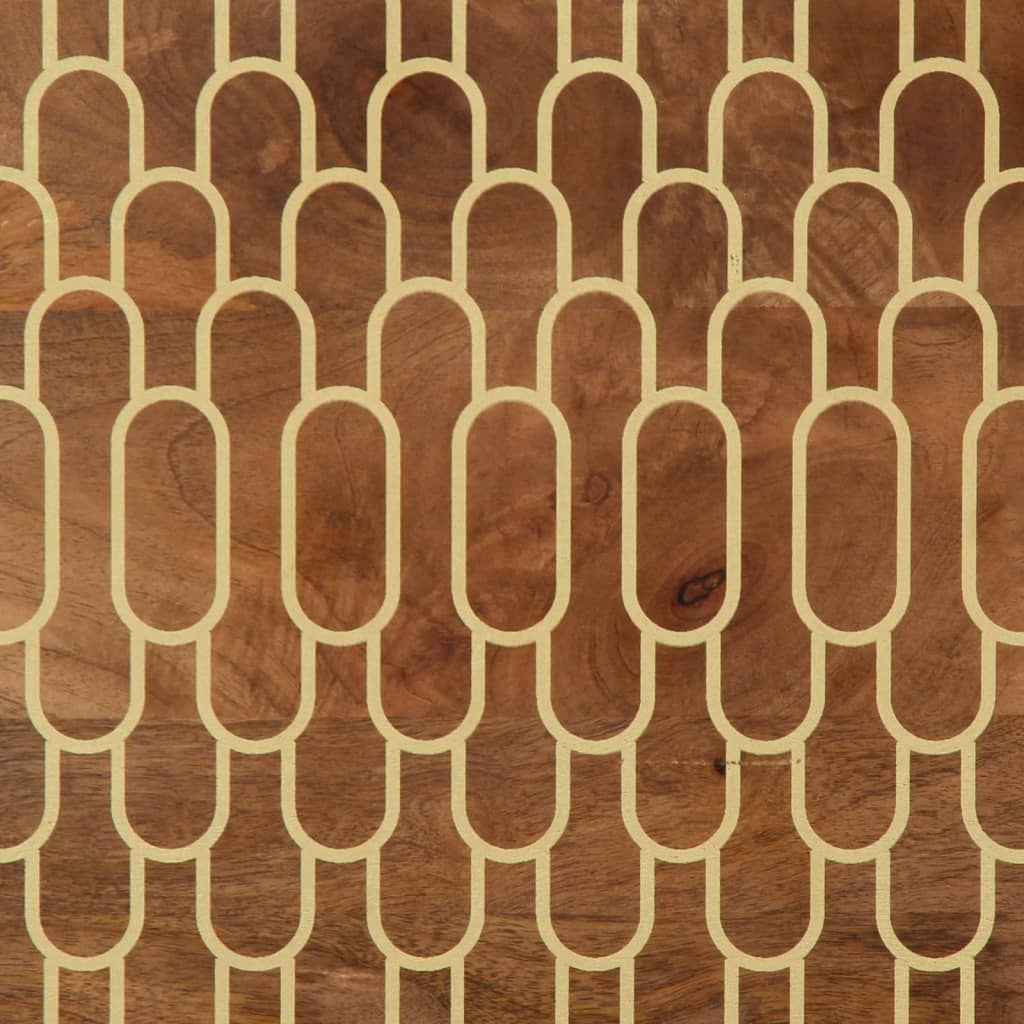 Nachtkastje 50x33x60 cm massief mangohout is nu te koop bij PeponiXL, paradijselijk wonen!