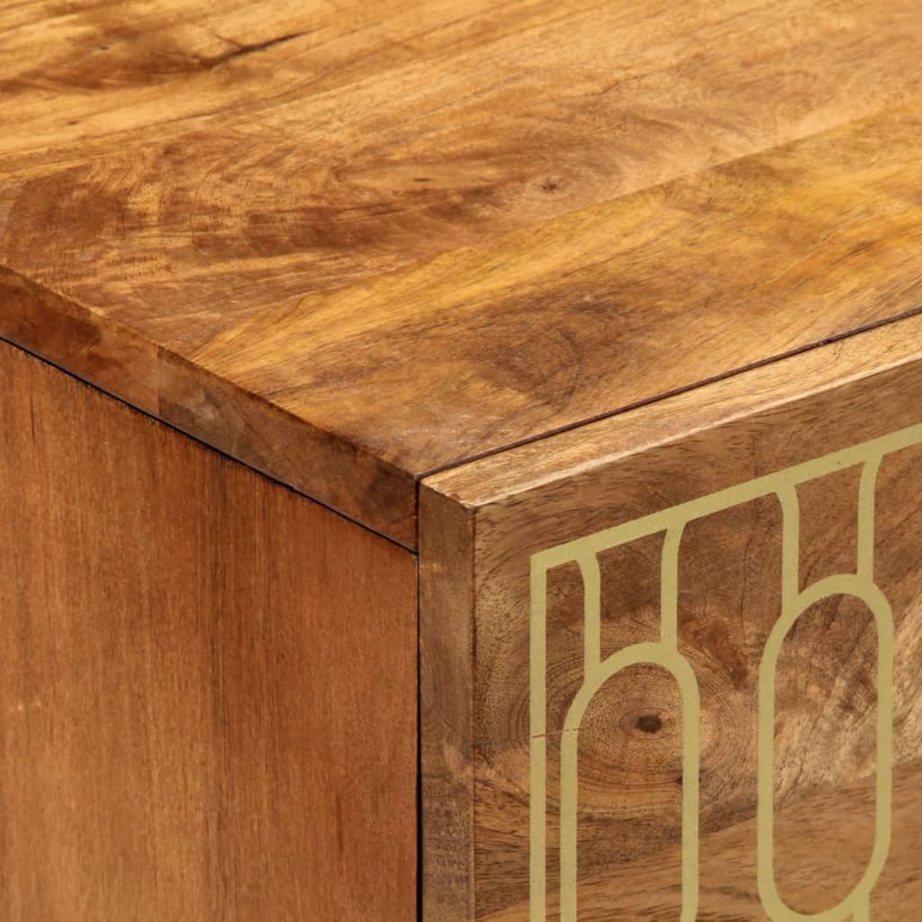 Nachtkastje 50x33x60 cm massief mangohout is nu te koop bij PeponiXL, paradijselijk wonen!