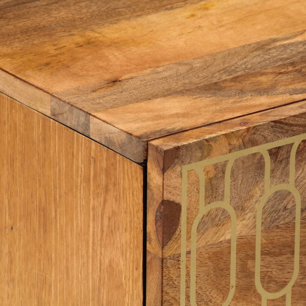 Nachtkastje 50x33x62 cm massief mangohout is nu te koop bij PeponiXL, paradijselijk wonen!