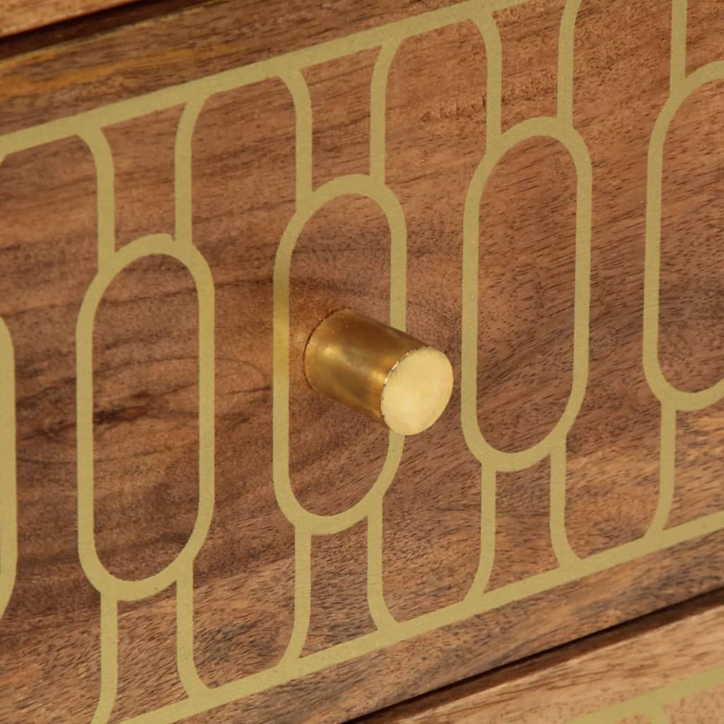 Nachtkastje 50x33x62 cm massief mangohout is nu te koop bij PeponiXL, paradijselijk wonen!