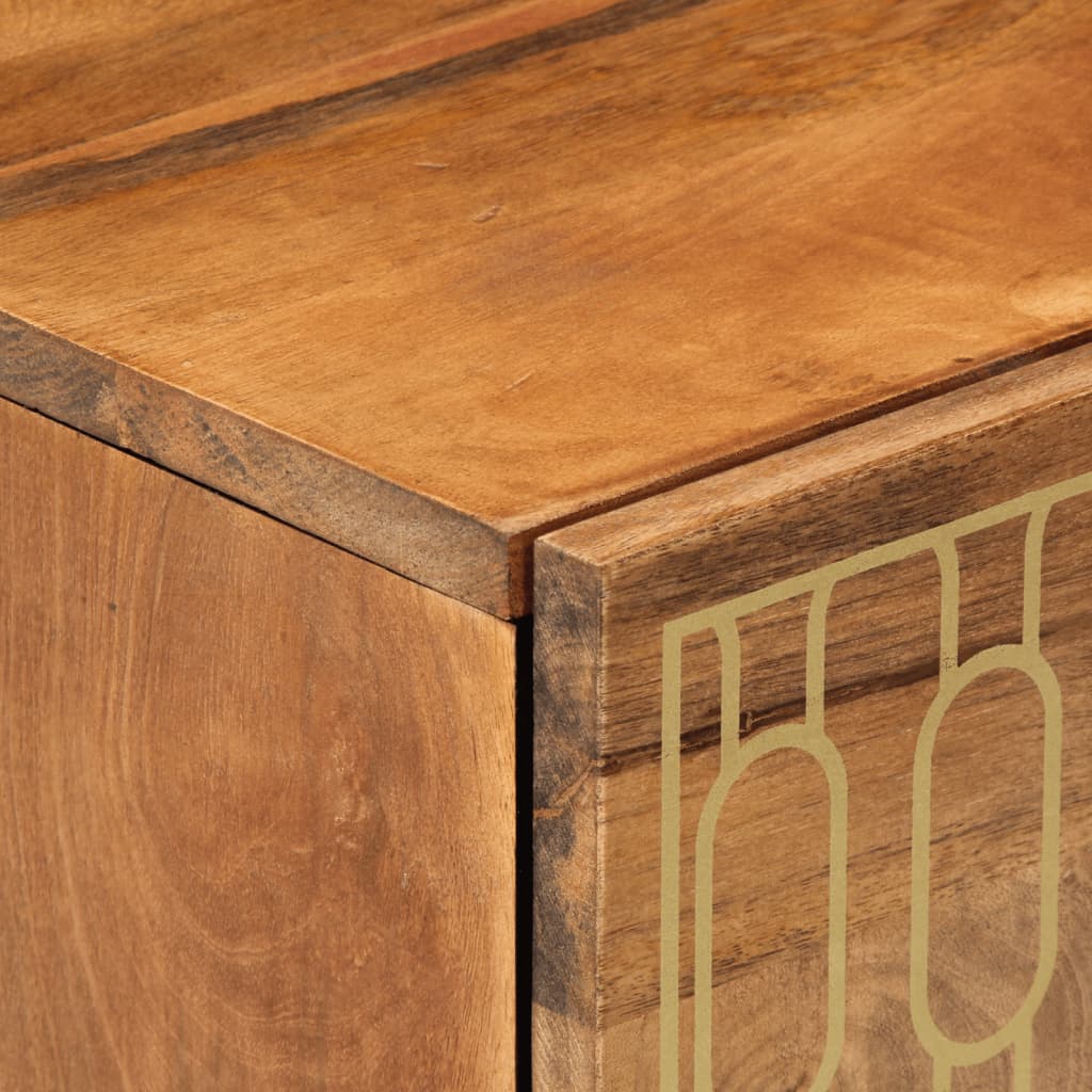 Nachtkastje 50x33x60 cm massief mangohout is nu te koop bij PeponiXL, paradijselijk wonen!