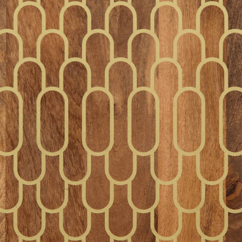 Nachtkastje 50x33x60 cm massief mangohout is nu te koop bij PeponiXL, paradijselijk wonen!