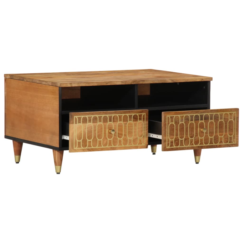 Salontafel 80x54x40 cm massief mangohout is nu te koop bij PeponiXL, paradijselijk wonen!