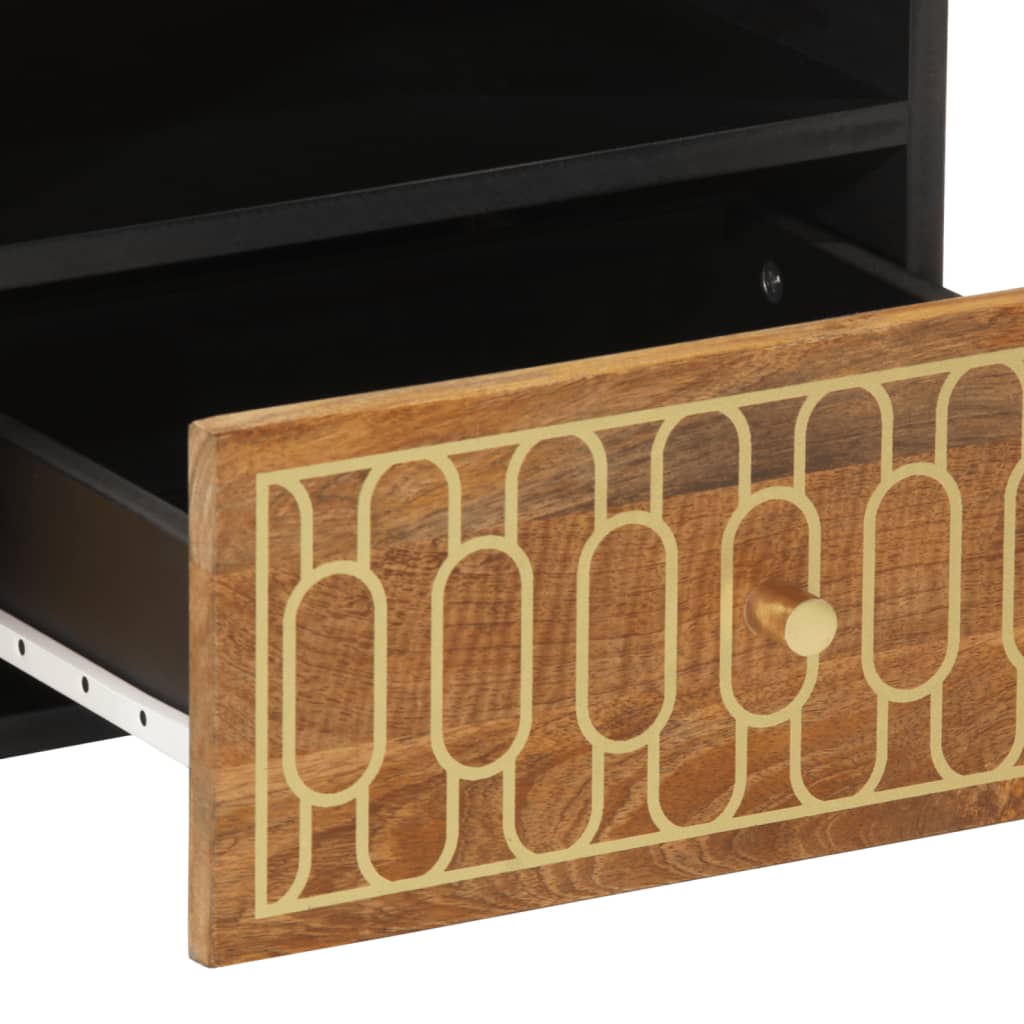 Salontafel 80x54x40 cm massief mangohout is nu te koop bij PeponiXL, paradijselijk wonen!
