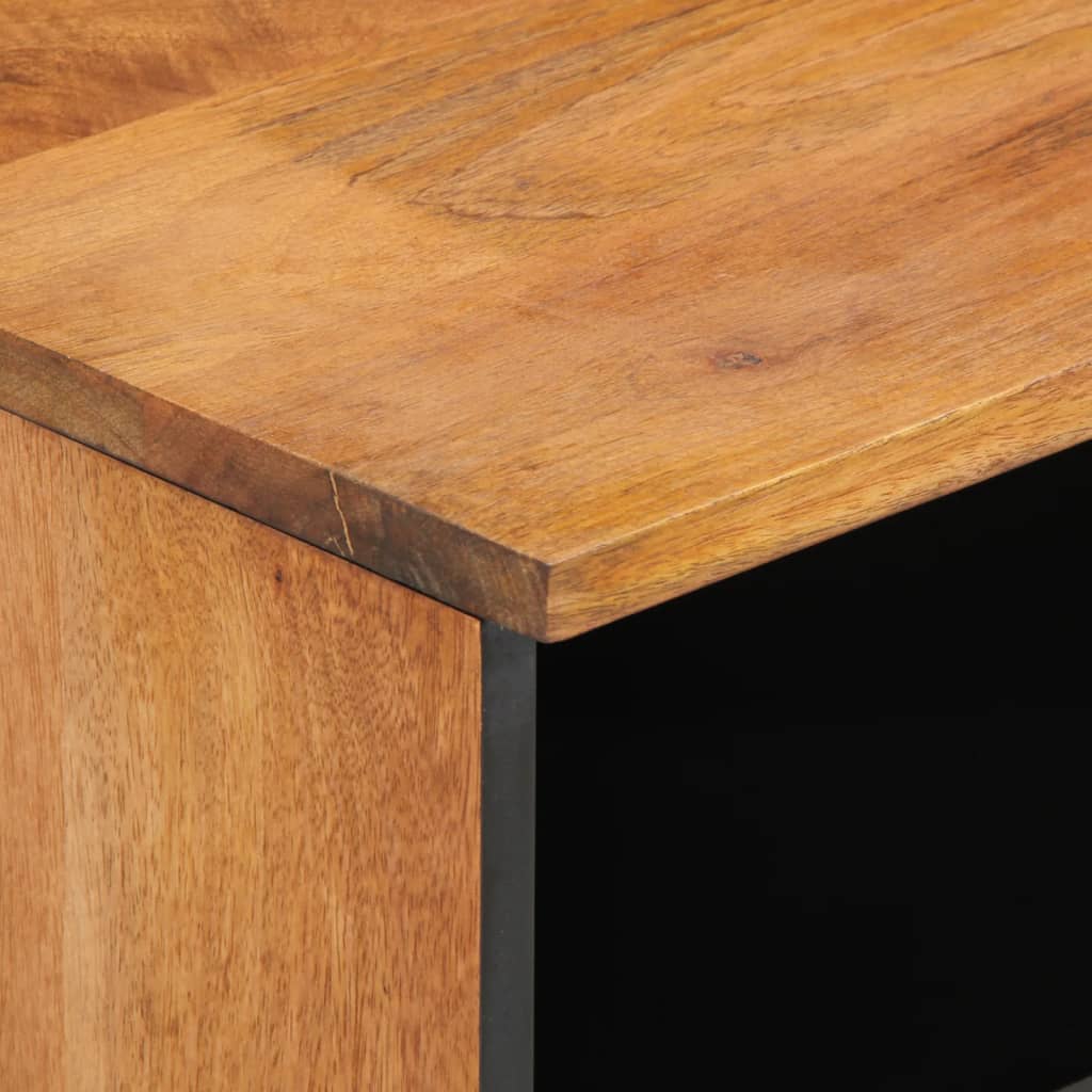 Tv-meubel 100x33x46 cm massief mangohout is nu te koop bij PeponiXL, paradijselijk wonen!