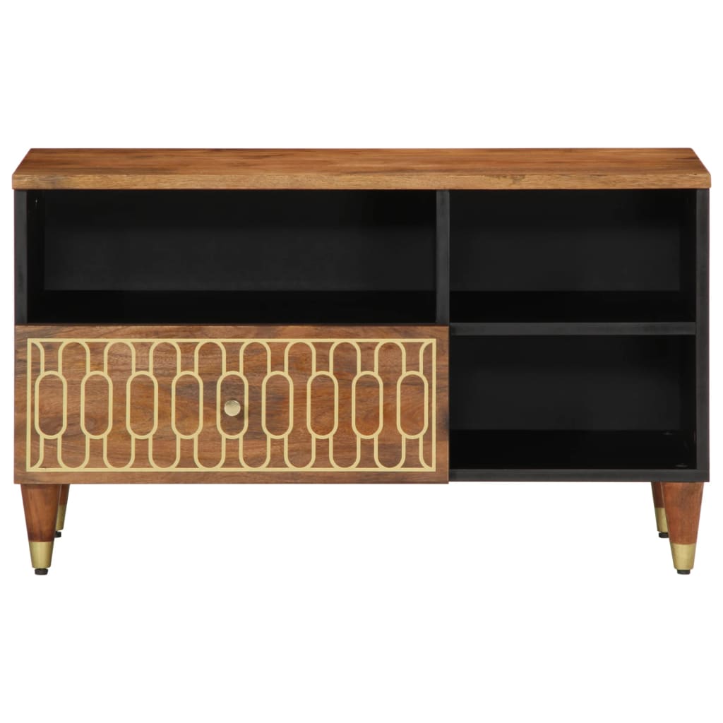 Tv-meubel 80x33x46 cm massief mangohout is nu te koop bij PeponiXL, paradijselijk wonen!