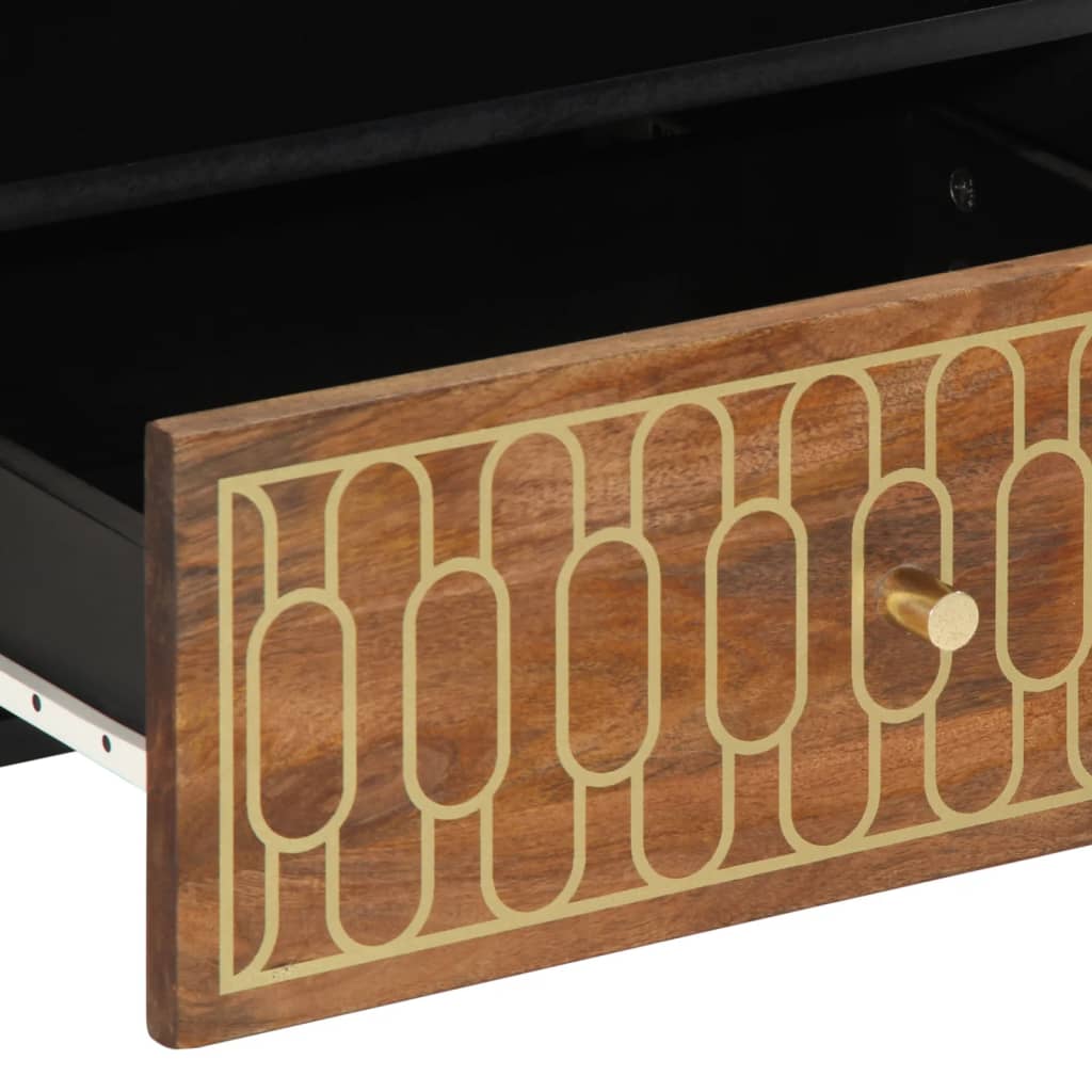 Tv-meubel 80x33x46 cm massief mangohout is nu te koop bij PeponiXL, paradijselijk wonen!