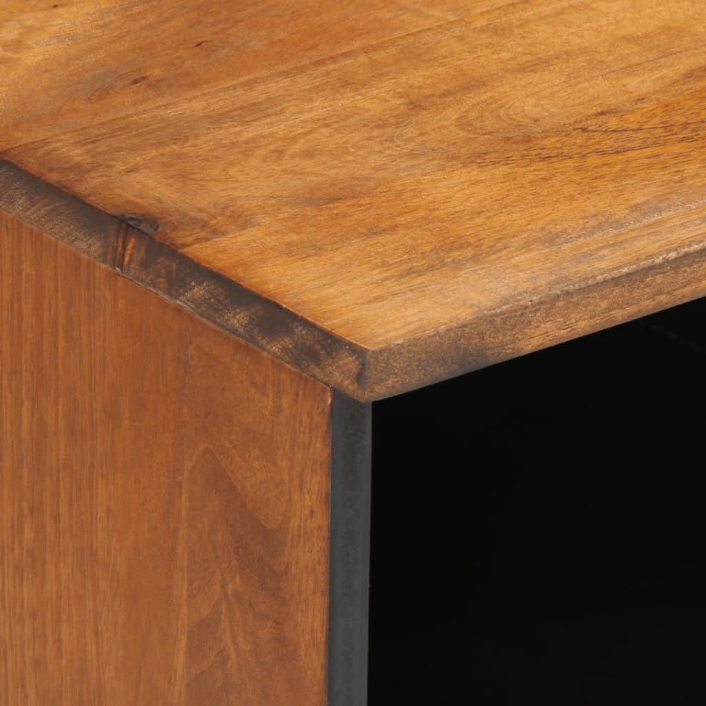 Tv-meubel 100x33x46 cm massief mangohout is nu te koop bij PeponiXL, paradijselijk wonen!