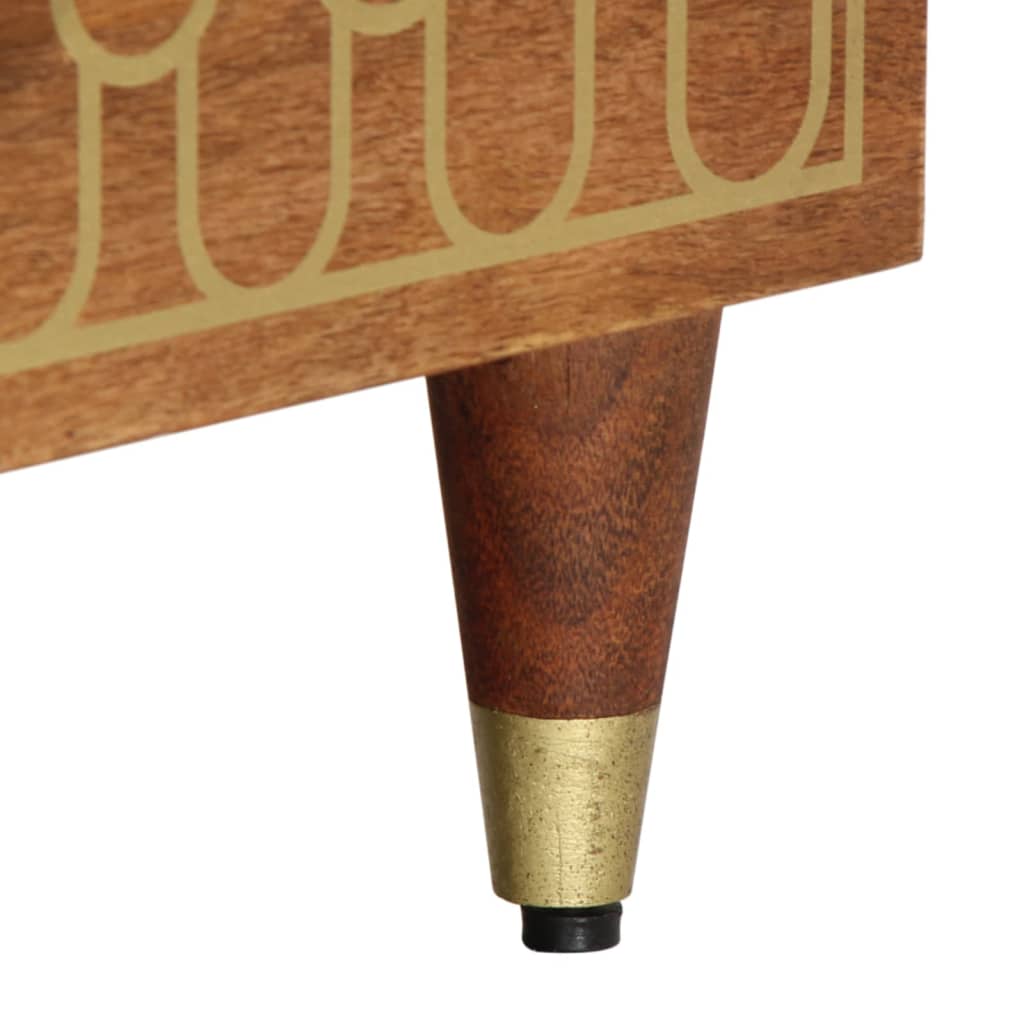 Tv-meubel 100x33x46 cm massief mangohout is nu te koop bij PeponiXL, paradijselijk wonen!