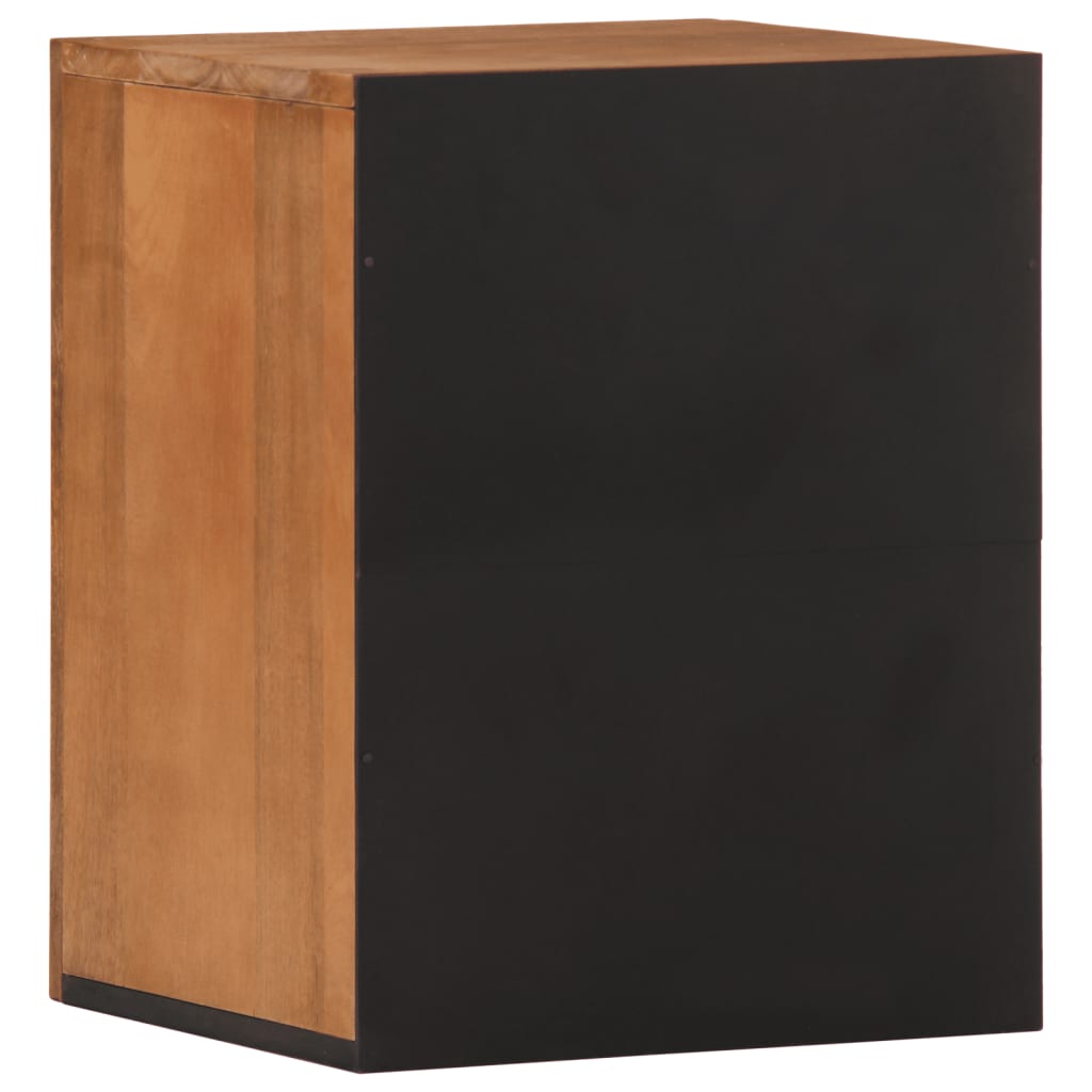 Badkamerwandkast 38x33x48 cm massief mangohout is nu te koop bij PeponiXL, paradijselijk wonen!