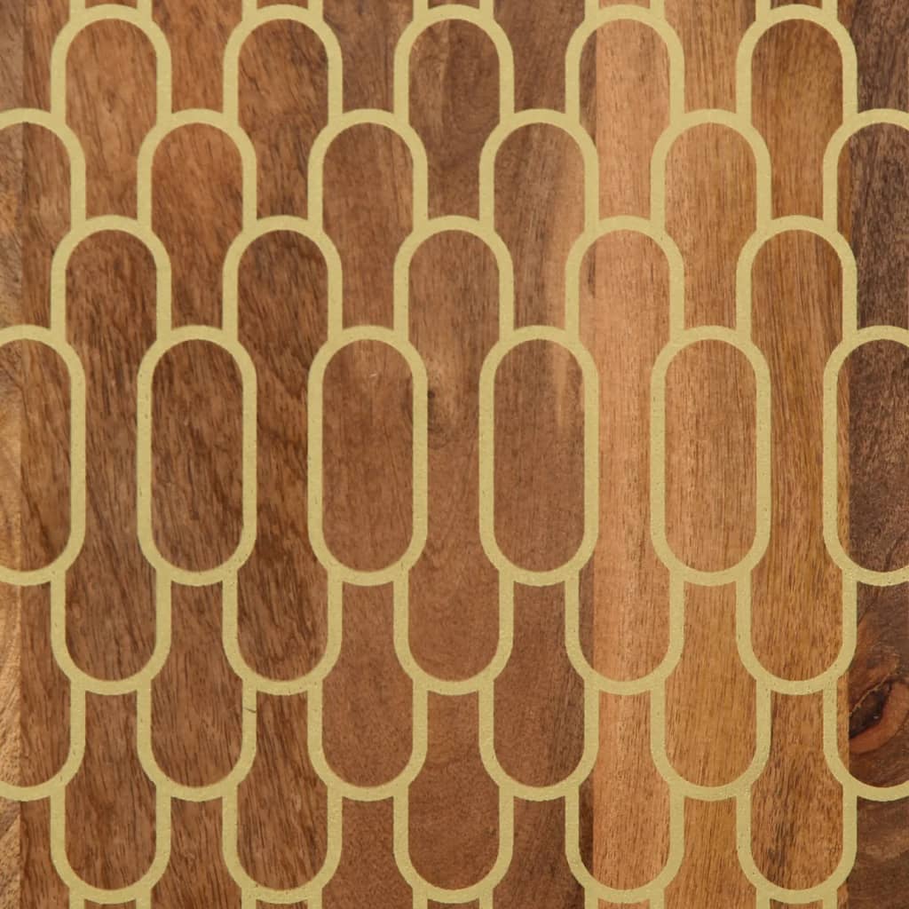 Badkamerwandkast 38x33x48 cm massief mangohout is nu te koop bij PeponiXL, paradijselijk wonen!