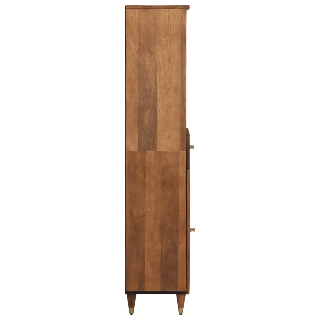 Badkamerkast 38x33x160 cm massief mangohout is nu te koop bij PeponiXL, paradijselijk wonen!
