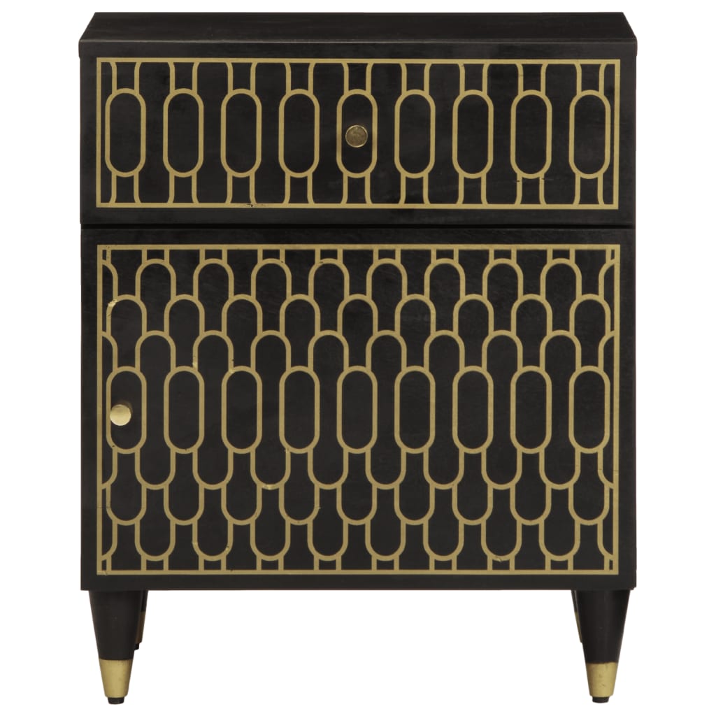 Nachtkastje 50x33x60 cm massief mangohout is nu te koop bij PeponiXL, paradijselijk wonen!