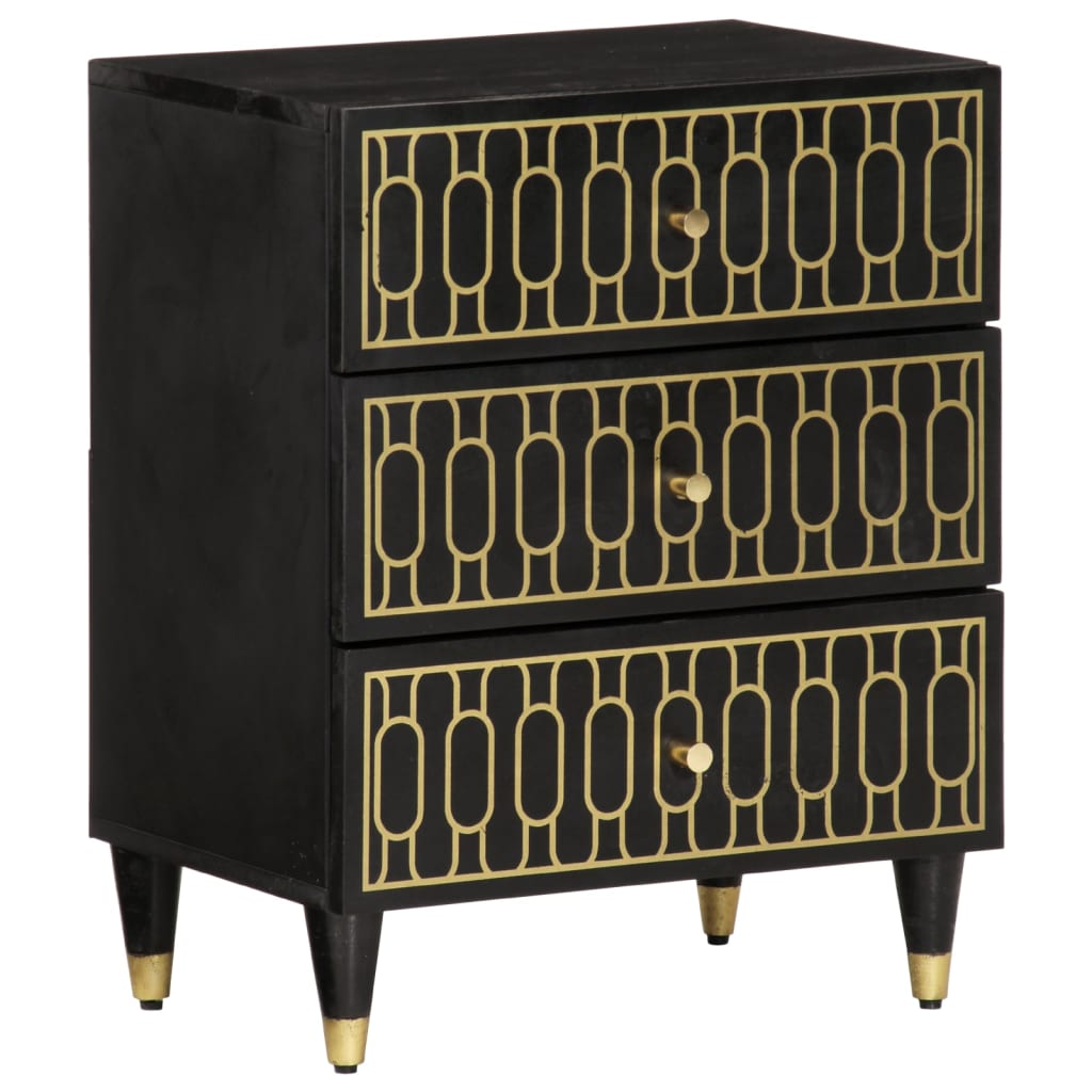 Nachtkastje 50x33x60 cm massief mangohout is nu te koop bij PeponiXL, paradijselijk wonen!