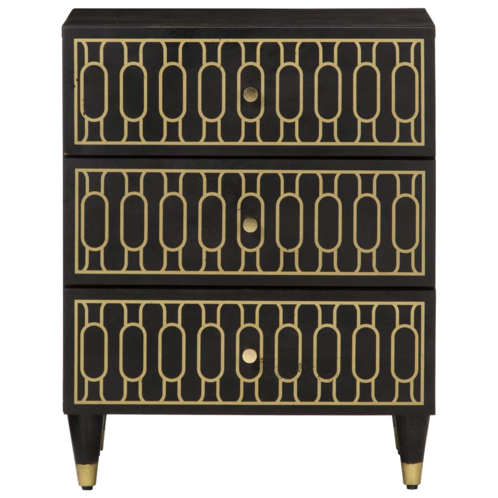 Nachtkastje 50x33x60 cm massief mangohout is nu te koop bij PeponiXL, paradijselijk wonen!