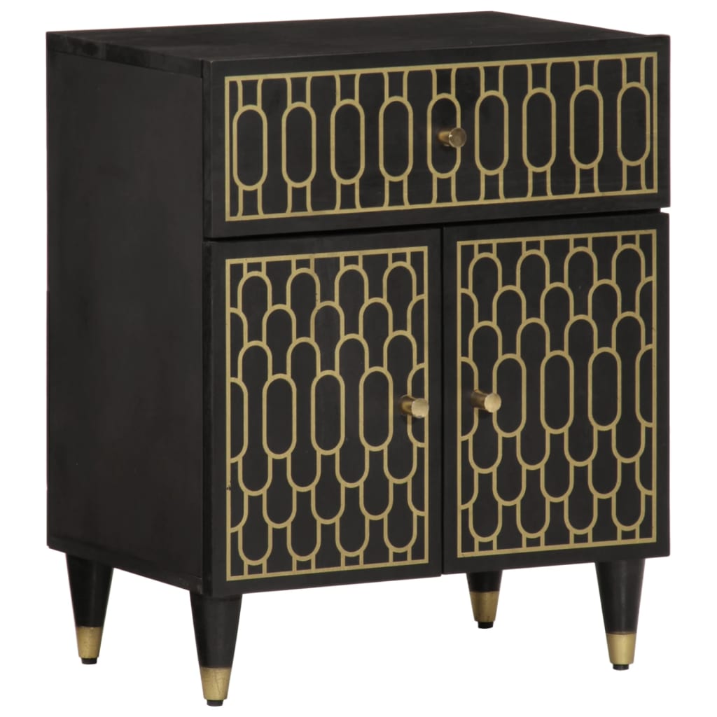 Nachtkastje 50x33x60 cm massief mangohout is nu te koop bij PeponiXL, paradijselijk wonen!