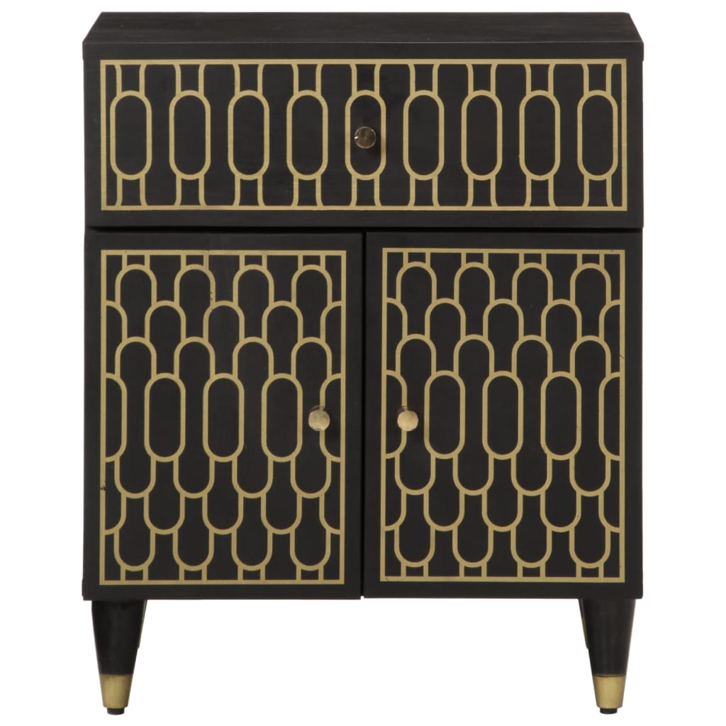 Nachtkastje 50x33x60 cm massief mangohout is nu te koop bij PeponiXL, paradijselijk wonen!