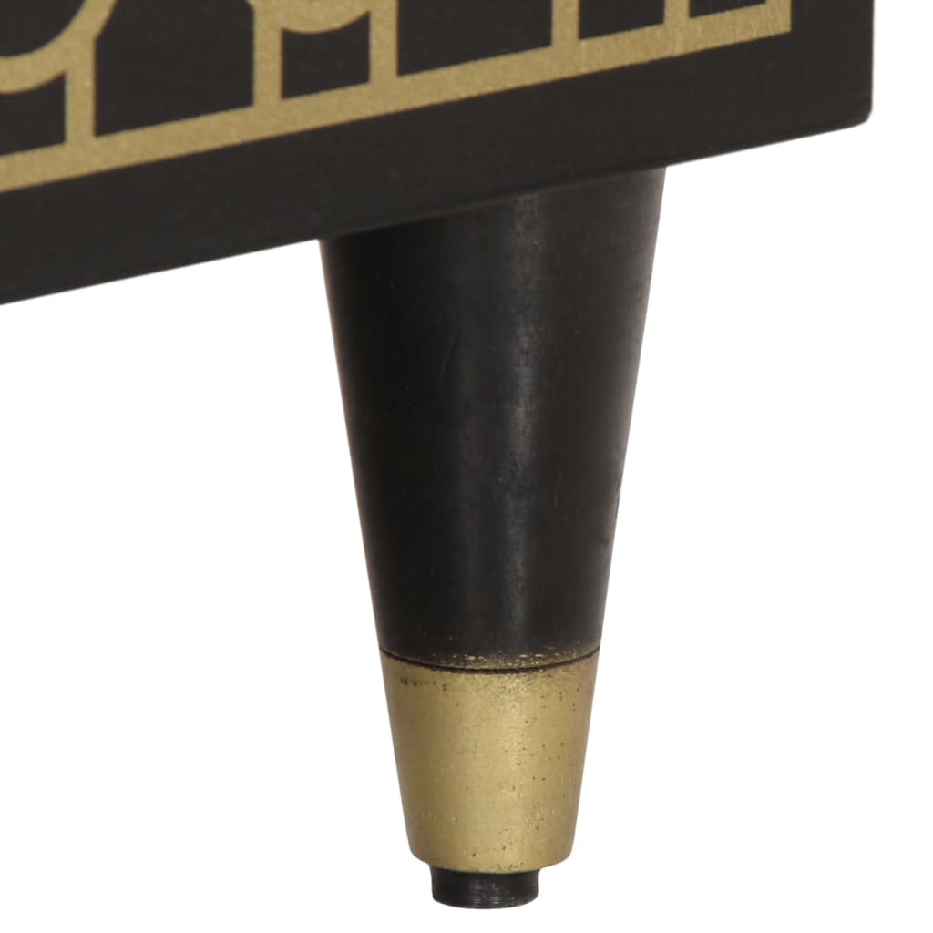 Nachtkastje 50x33x60 cm massief mangohout is nu te koop bij PeponiXL, paradijselijk wonen!