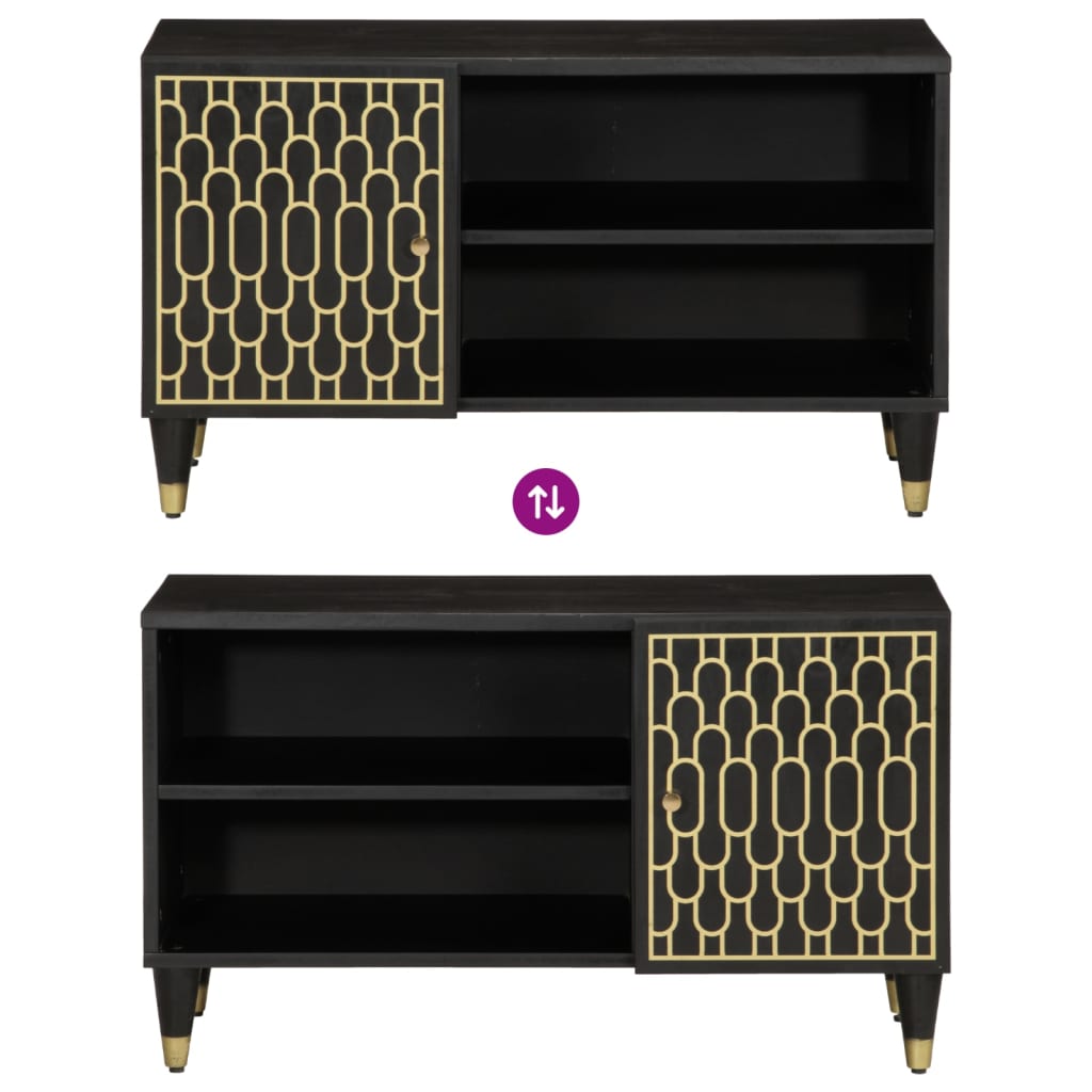 Tv-meubel 80x31,5x46 cm massief mangohout is nu te koop bij PeponiXL, paradijselijk wonen!