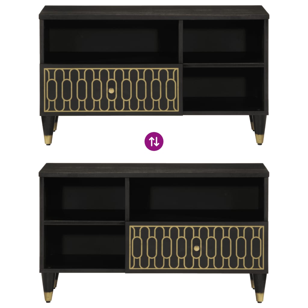 Tv-meubel 80x33x46 cm massief mangohout is nu te koop bij PeponiXL, paradijselijk wonen!