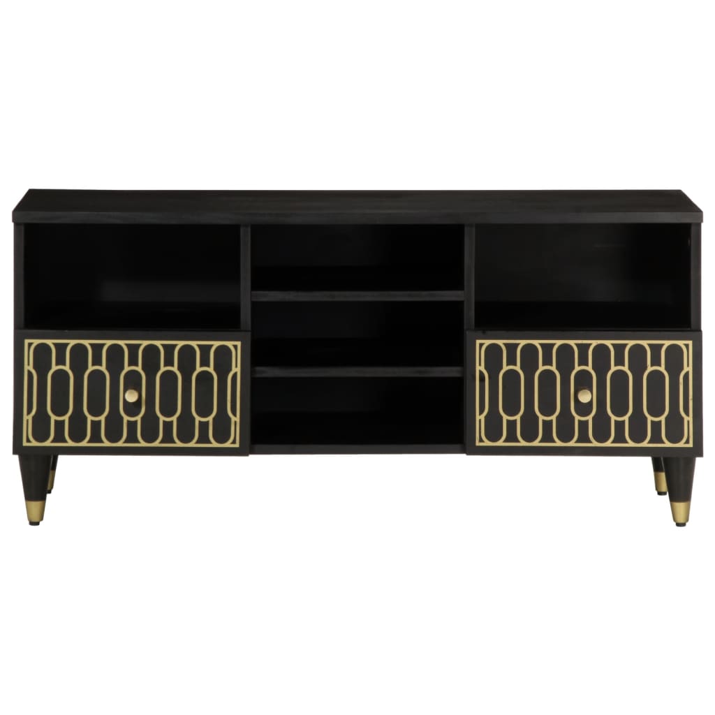 Tv-meubel 100x33x46 cm massief mangohout is nu te koop bij PeponiXL, paradijselijk wonen!