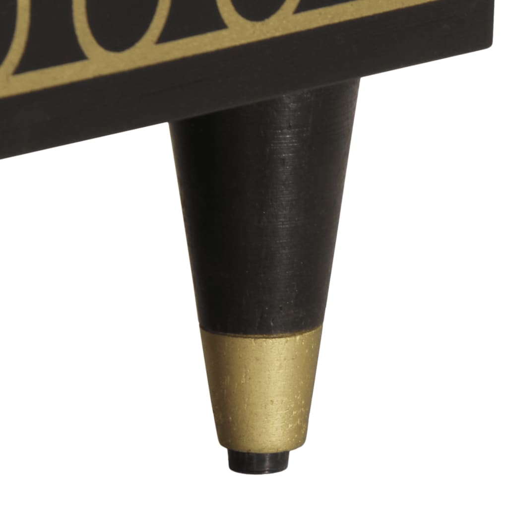 Tv-meubel 100x33x46 cm massief mangohout is nu te koop bij PeponiXL, paradijselijk wonen!