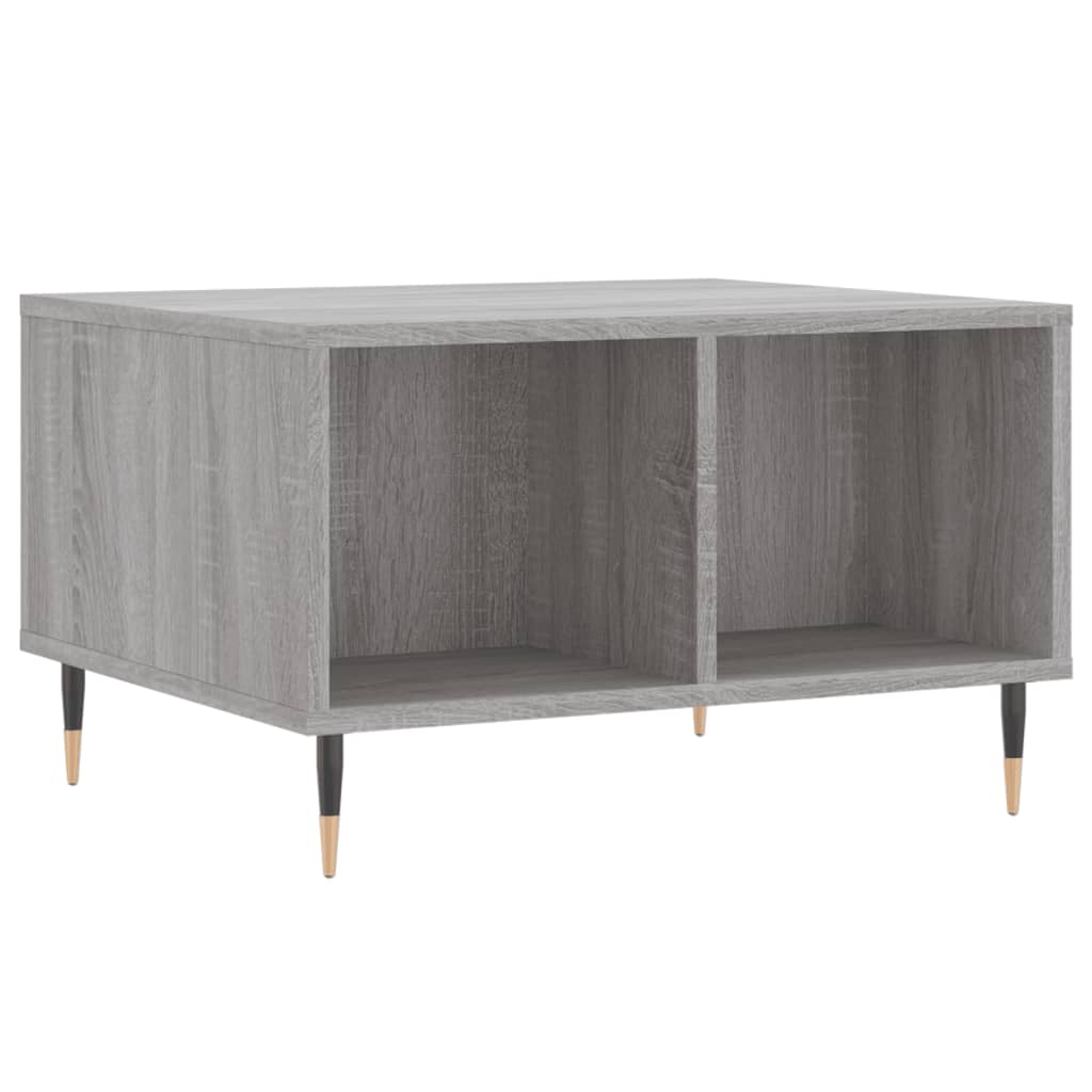 Salontafel 60x50x36,5 cm bewerkt hout grijs is nu te koop bij PeponiXL, paradijselijk wonen!