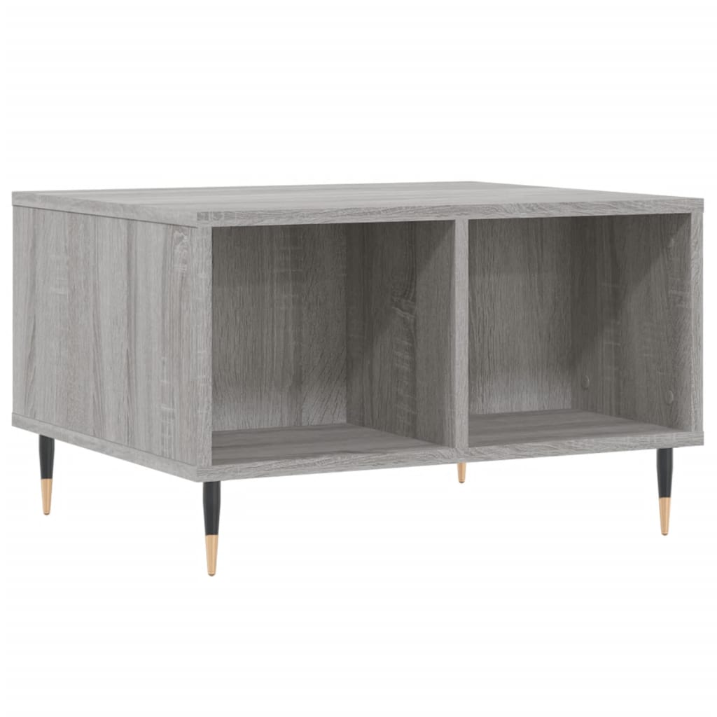 Salontafel 60x50x36,5 cm bewerkt hout grijs is nu te koop bij PeponiXL, paradijselijk wonen!