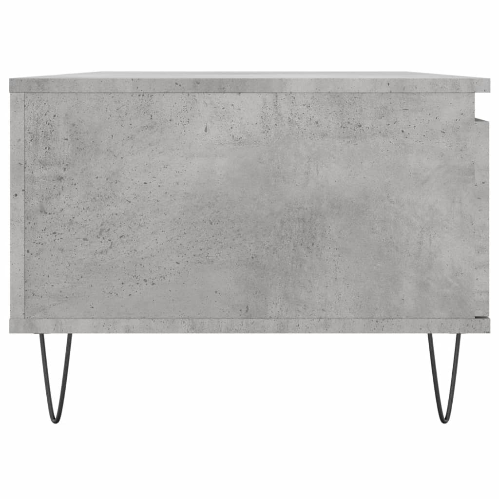 Salontafel 90x50x36,5 cm bewerkt hout betongrijs is nu te koop bij PeponiXL, paradijselijk wonen!
