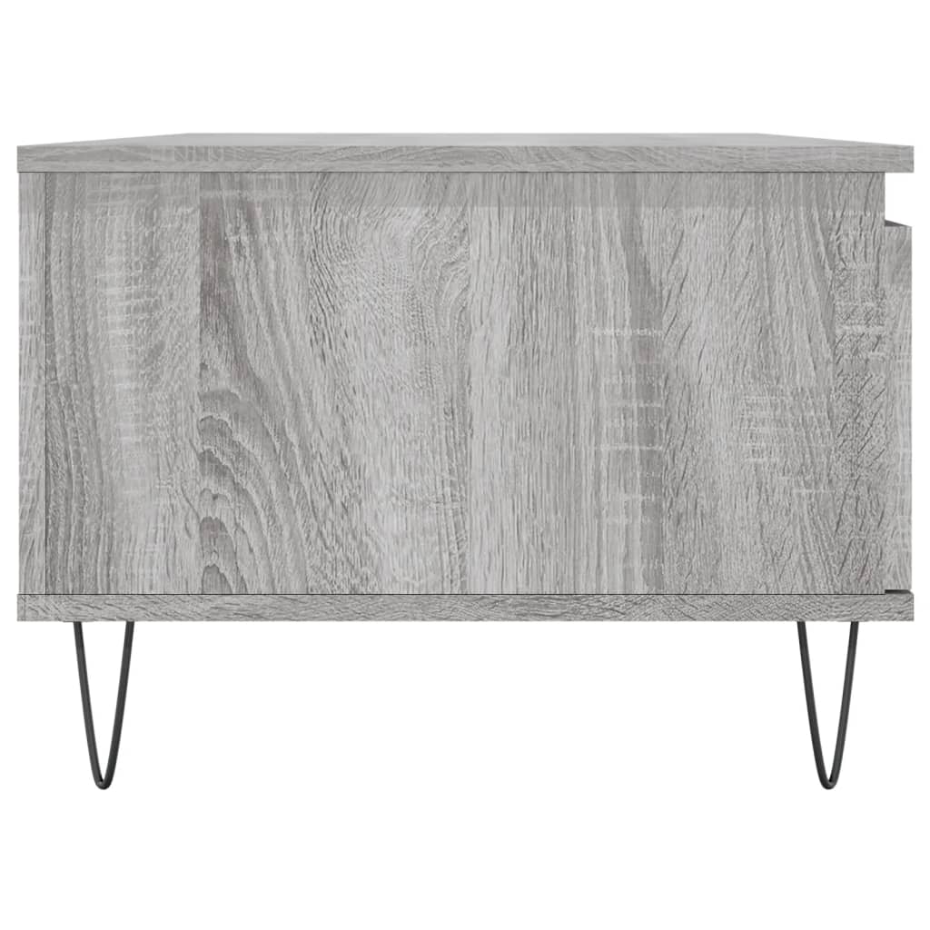 Salontafel 90x50x36,5 cm bewerkt hout grijs sonoma is nu te koop bij PeponiXL, paradijselijk wonen!