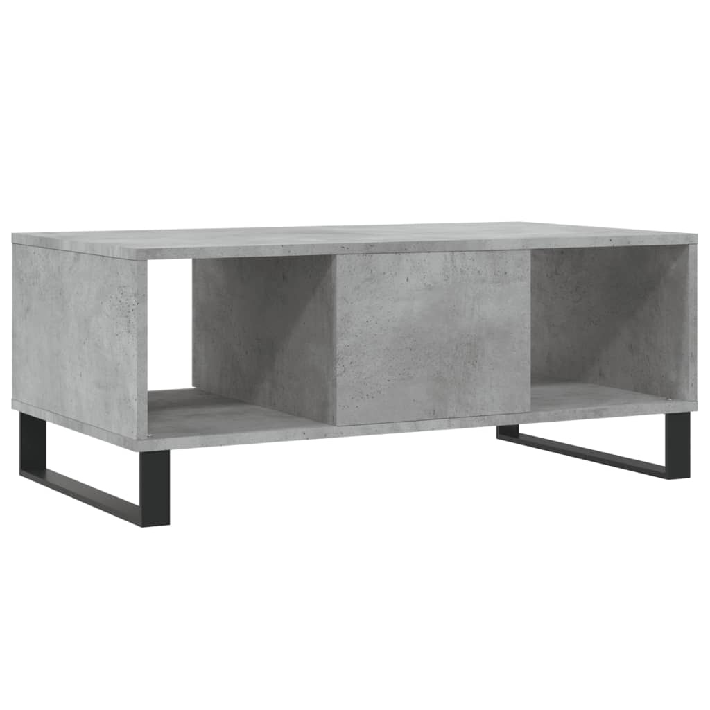 Salontafel 90x50x36,5 cm bewerkt hout betongrijs is nu te koop bij PeponiXL, paradijselijk wonen!