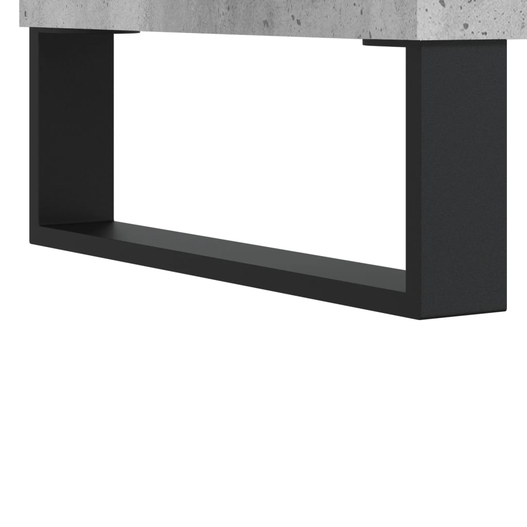 Salontafel 90x50x36,5 cm bewerkt hout betongrijs is nu te koop bij PeponiXL, paradijselijk wonen!