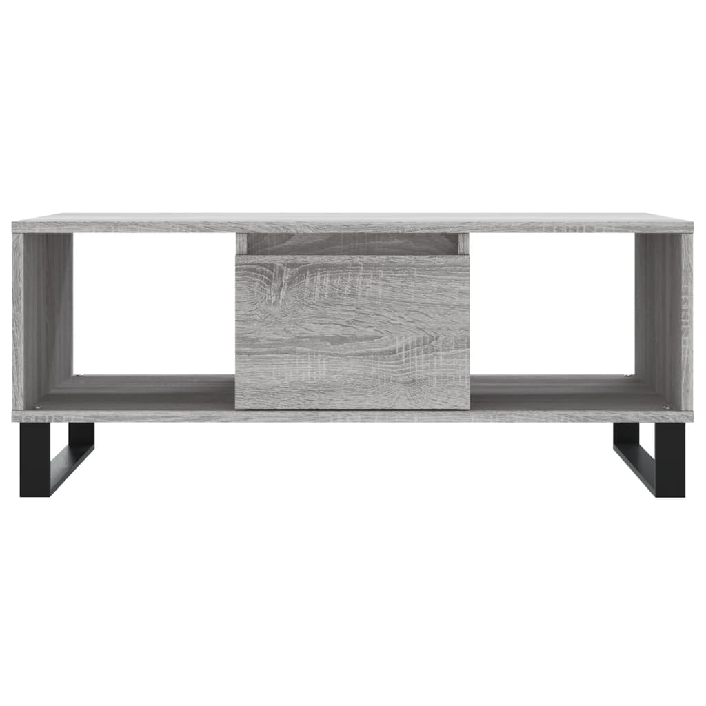 Salontafel 90x50x36,5 cm bewerkt hout grijs sonoma is nu te koop bij PeponiXL, paradijselijk wonen!