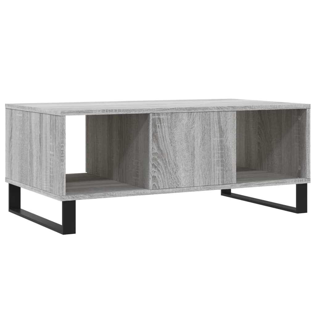 Salontafel 90x50x36,5 cm bewerkt hout grijs sonoma is nu te koop bij PeponiXL, paradijselijk wonen!