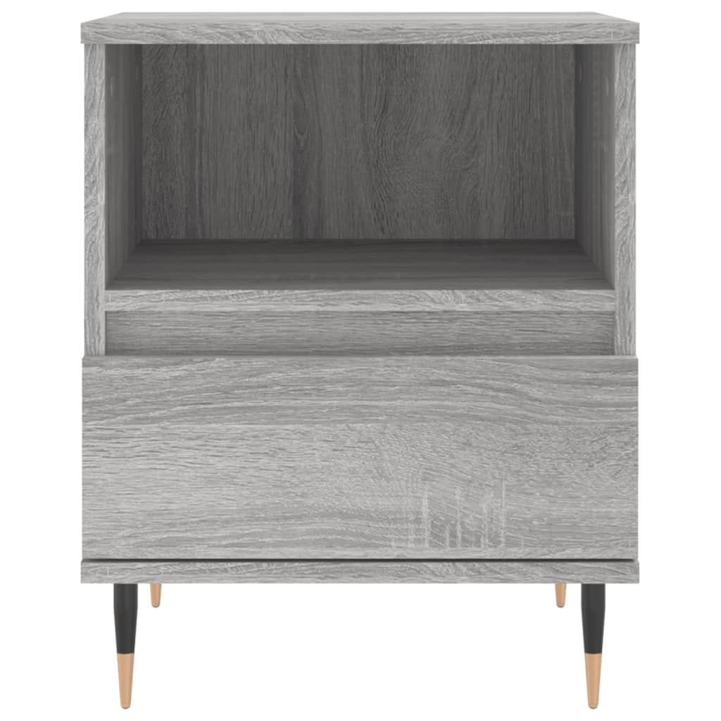 Nachtkastjes 2 st 40x35x50 cm bewerkt hout grijs sonoma eiken is nu te koop bij PeponiXL, paradijselijk wonen!