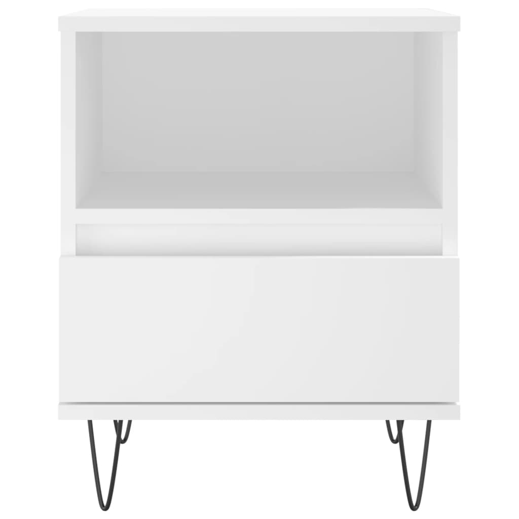 Nachtkastjes 2 st 40x35x50 cm bewerkt hout wit is nu te koop bij PeponiXL, paradijselijk wonen!