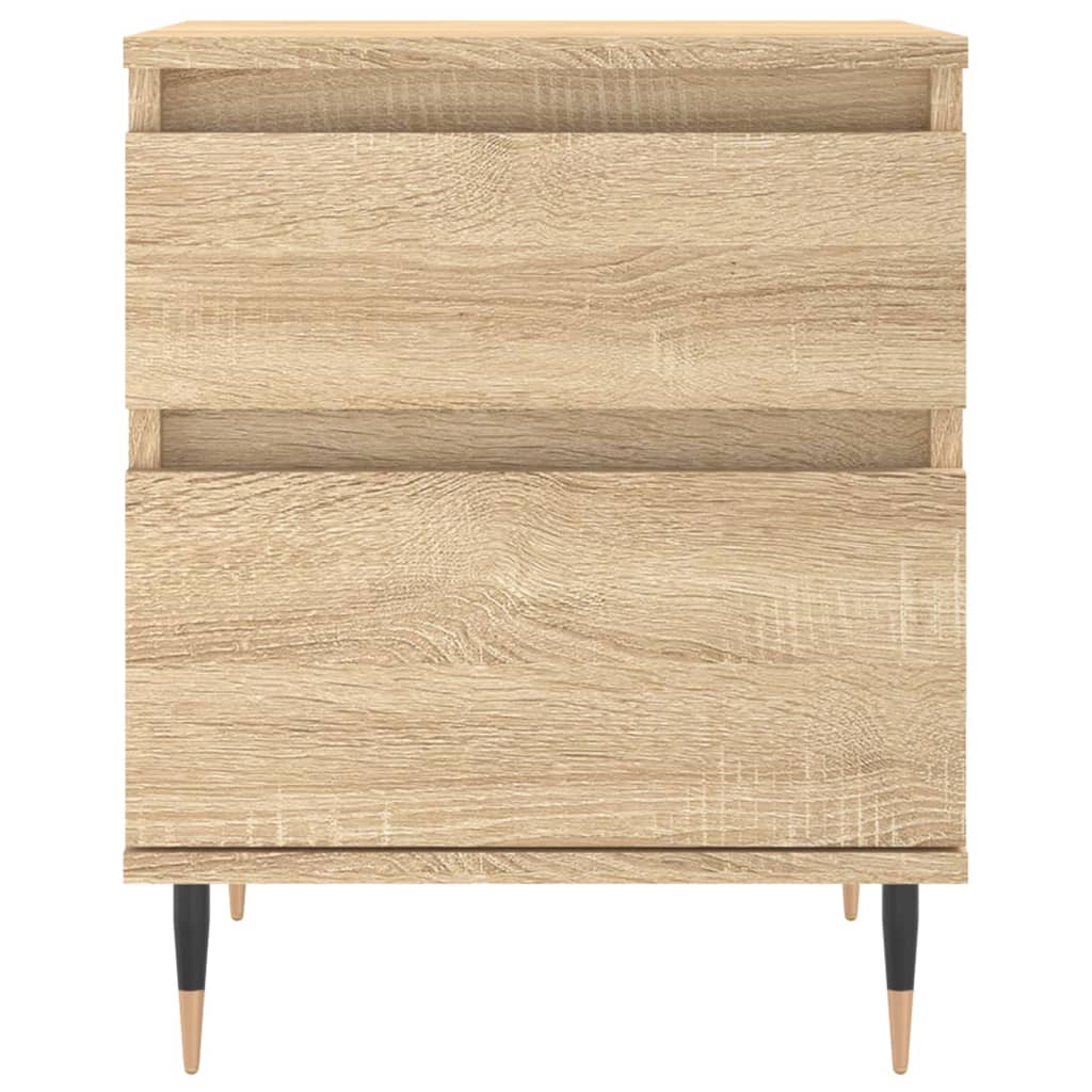 Nachtkastjes 2 st 40x35x50 cm sonoma eikenkleurig is nu te koop bij PeponiXL, paradijselijk wonen!