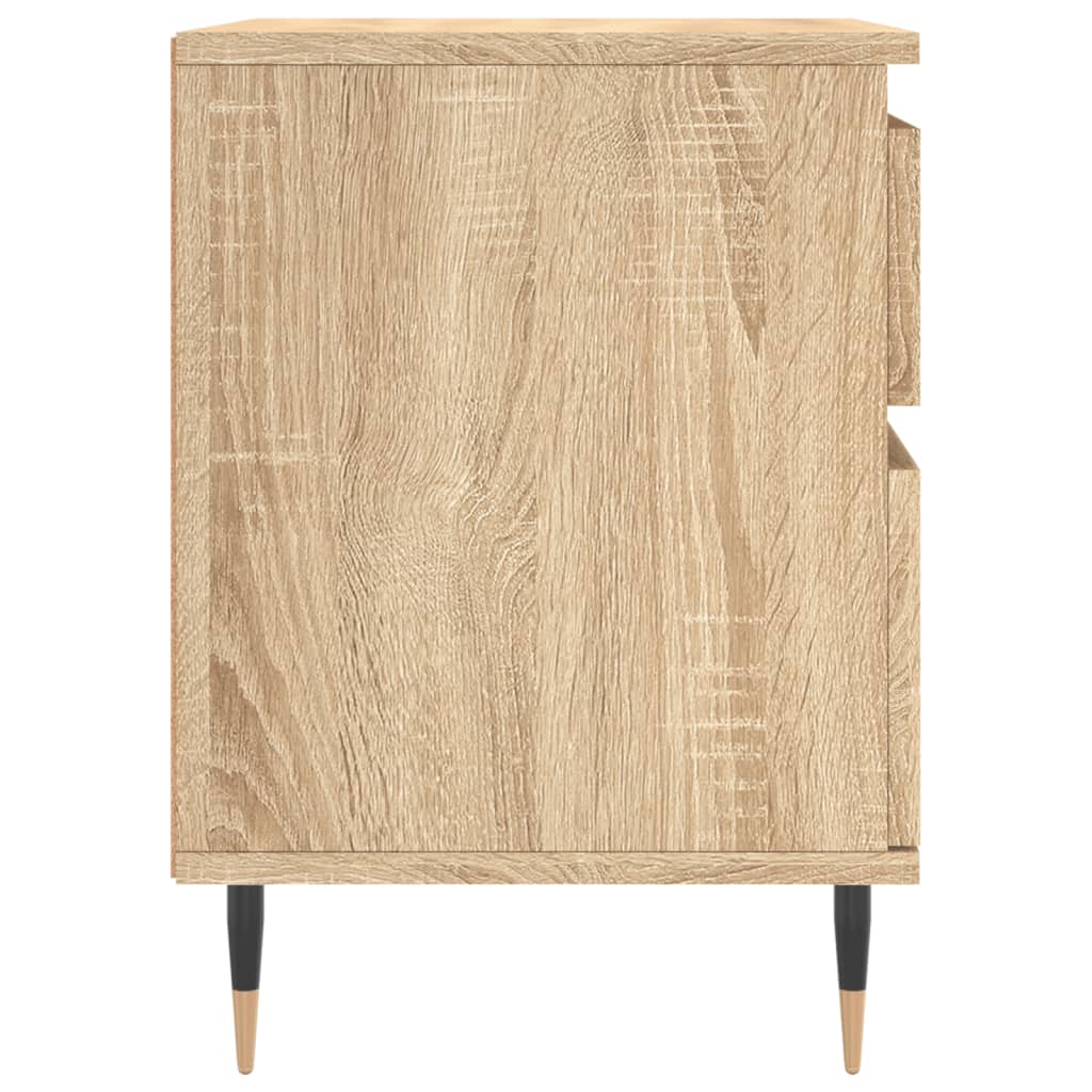 Nachtkastjes 2 st 40x35x50 cm sonoma eikenkleurig is nu te koop bij PeponiXL, paradijselijk wonen!