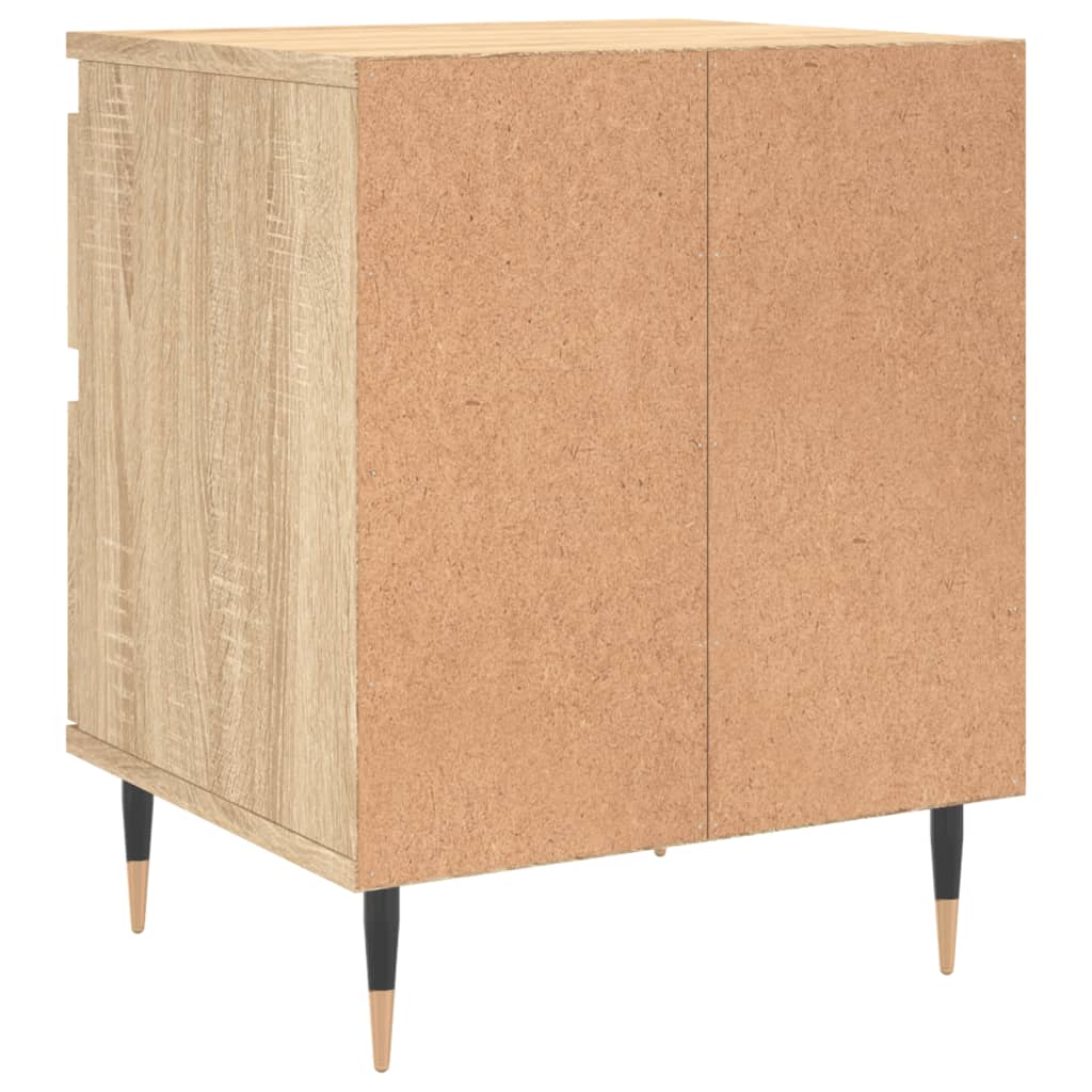 Nachtkastjes 2 st 40x35x50 cm sonoma eikenkleurig is nu te koop bij PeponiXL, paradijselijk wonen!