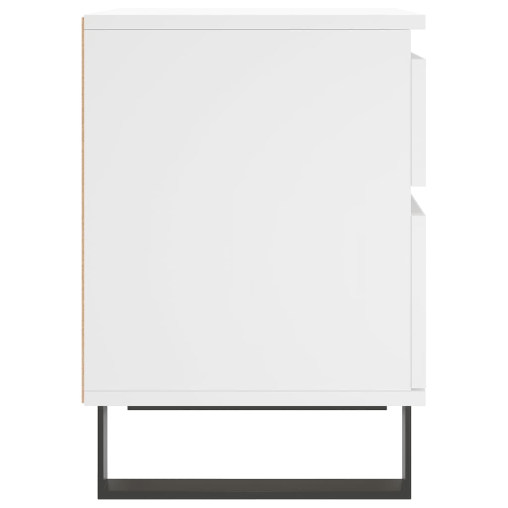 Nachtkastje 40x35x50 cm bewerkt hout wit is nu te koop bij PeponiXL, paradijselijk wonen!